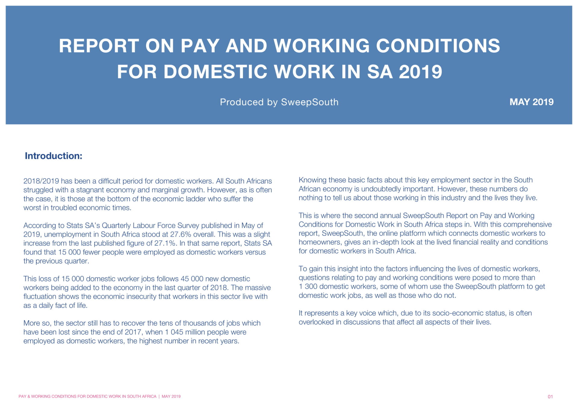 Report on Pay and working conditions for domestic work in SA 2019__Final Report-01