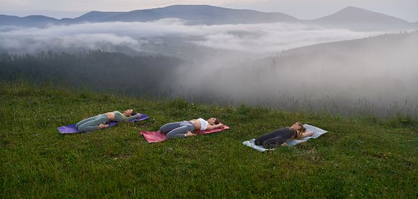 Outdoor yoga