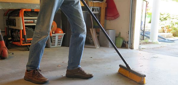 What is the best way to clean a garage?