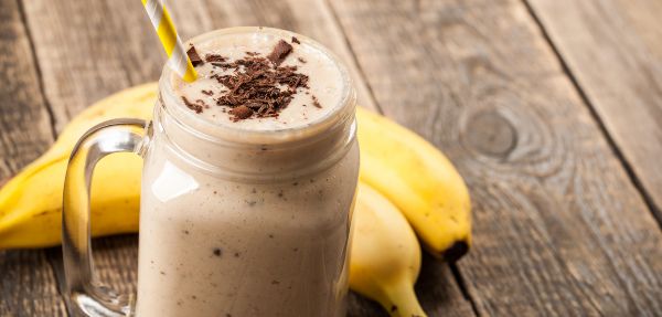 Choco banana breakfast smoothie