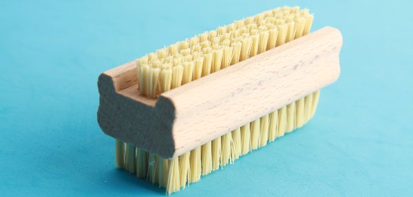 Wooden cleaning brush