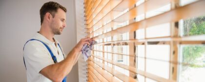 how to clean your blinds